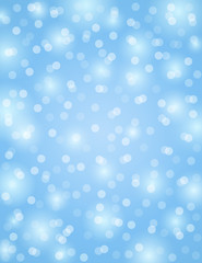 Blue background with circles bokeh, vector illustration