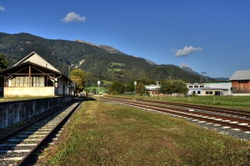 Gleis, Schiene, Schwelle, Normalspur, Holzschwelle, Mutter, Bahnsteig, Weiche, Endstation,...