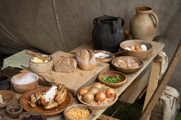 An early medieval feast.