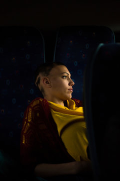 Traveling by  bus