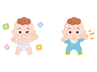 オムツの赤ちゃん