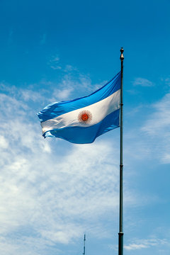 Argentina Flag Fluttering