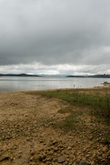 The reservoir of ullibarri-gamboa in Álava, Basque Country