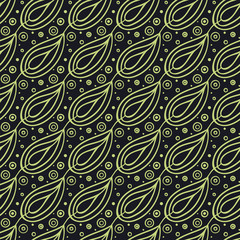 Abstract geometric pattern. Floral oriental ethnic background. Arabic ornament.