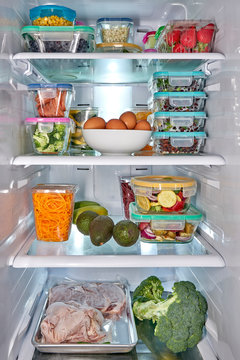 Healthy Ingredients Prepped for Easy Cooking at Mealtime