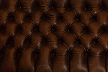 luxury brown leather sofa background texture Horizontal image