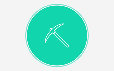 Pickaxe vector icon sign symbol