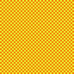  Karos orange und gelb