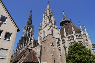 Gotische Türme Ulmer Münster