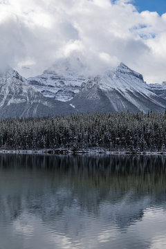 Herbert Lake on a cloudy day