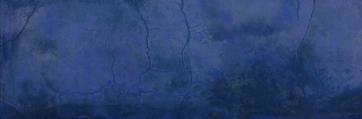 old weathered cracked fissured blue background wall texture