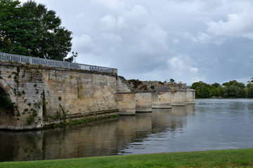 Old bridge in ruins