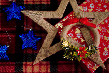 Рождественские игрушки. Украшение для елки. С новым годом! Счастливого Рождества! Подарки для детей.