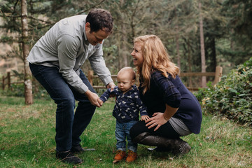 Parents Playing with Young Son