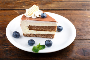 piece of cake on the table
