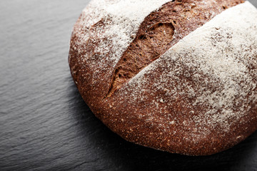 homemade black bread