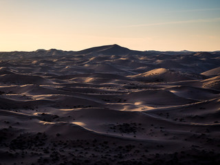 Desert sand dunes in Northern China