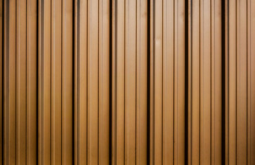 Golden corrugated metal sheet texture background