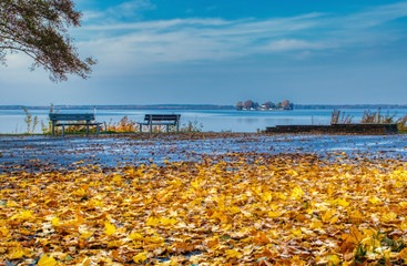 Herbst am Binnensee, dem Steinhuder Meer