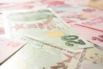 Turkish Currency Background