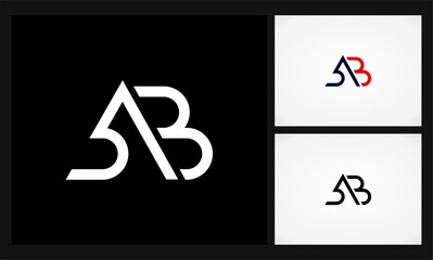 letter AB monogram logo