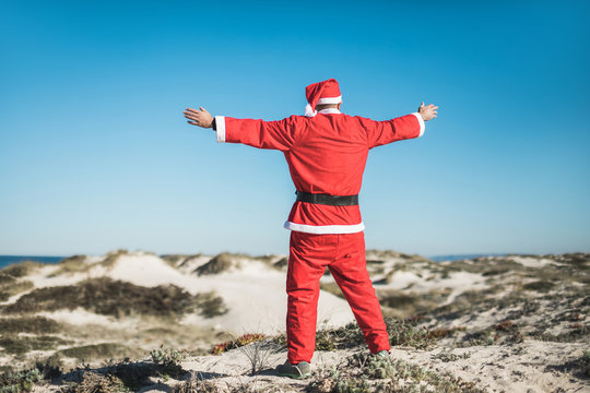 Santa on vacation. Or 26th of December