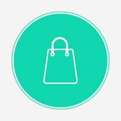 Shopping bag vector icon sign symbol