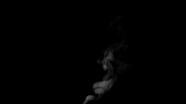 Real Steam isolated on black background. Ideal for background or over-layer with blending mode add, screen, lighten. Steaming cup of hot tea or coffee, food or drink.