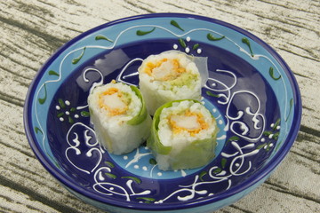 Maki poulet dans un bol