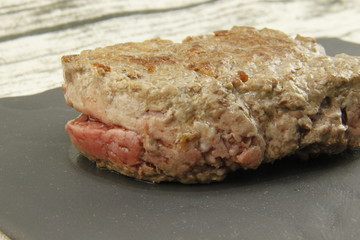 Steak haché cuit