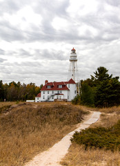 Fototapeta na wymiar Fall at the Lighthouse