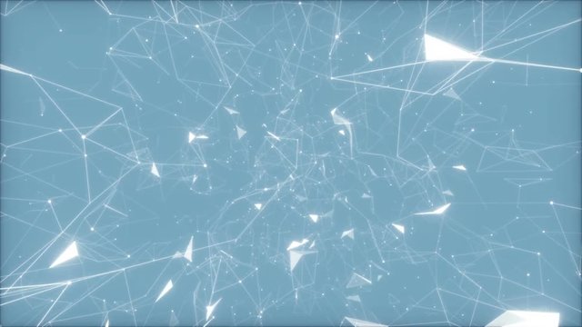 Boiling space.Abstract digital data nodes and connection paths within any type of network or system of networks. Animation for visuals, vj, light presentations or as motion background. Seamless Loop.