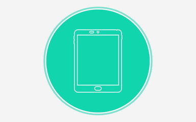 Tablet vector icon sign symbol