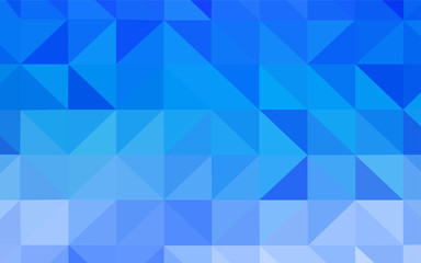 Light BLUE vector triangle mosaic cover.