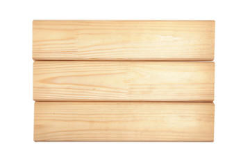 Lumber Wood Boards isolated on white close up