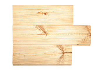 stack wood plank isolated on white background