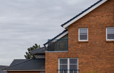 the roof of the house with nice window