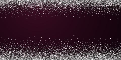 Silver glitter luxury sparkling confetti. Scattere