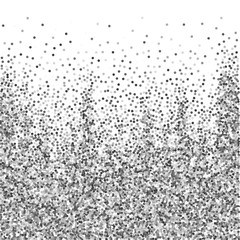 Round silver glitter luxury sparkling confetti. Sc