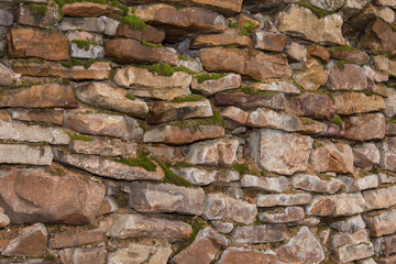 part of the wall of rocks and boulders, and ancient stone walls. architecture.