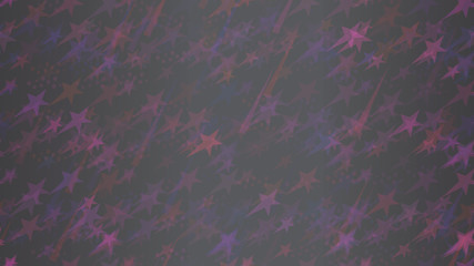 An abstract pattern of flying stars, triangular elements and circles. A festive element of the design of wallpaper, tiles, packaging, textiles, covers.