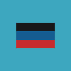 Donetsk People's Republic flag icon in flat design