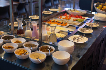 food buffet in restaurant