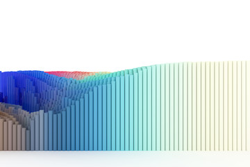 Geometric structure blocks. For graphic design or background shape composition.