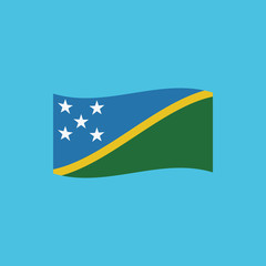 Solomon Islands flag icon in flat design