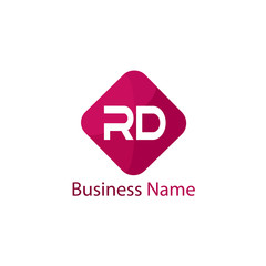 Obraz premium Initial Letter RD Logo Template Design