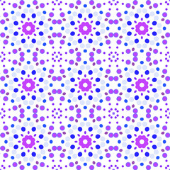 Seamless abstract pattern background with a variety of colored circles.