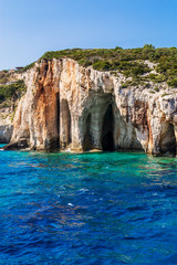 Fototapeta na wymiar Part of the Blue Caves / Zakynthos / - the beautiful coast of the Ionian Sea