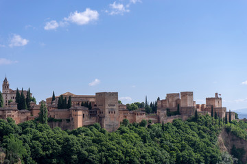 Fototapeta na wymiar Alcazaba nazarí de la alhambra de Granada, Andalucía