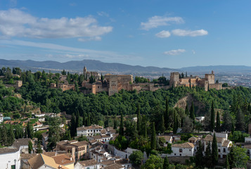 Obraz premium Alcazaba nazarí de la alhambra de Granada, Andalucía